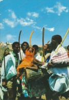 ETHIOPIA,CHARACTERISTIC DANCE, ETHNIC, Etiopia, Vintage Old Postcard - Ohne Zuordnung