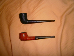 LOT 2 PIPES OSA ET STANDARD OLD BRIARD - Bruyerepfeifen