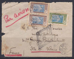 COTE D´IVOIRE DEVANT DE LETTRE A DESTINATION DE LA FRANCE CACHET DU 3 MARS 1937 AVEC GRIFFE  AEROMARTIME AIR FRANCE - Covers & Documents