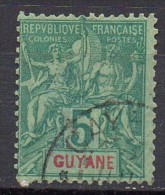 Guyane - 1892 - N° Yvert : 33 - Gebraucht