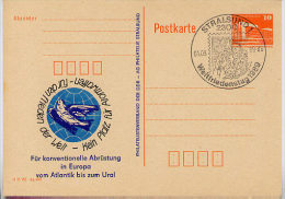 DDR P86II-33-89 C63  Privater Zudruck TAUBE WELTFRIEDENSTAG Stralsund Sost. 1989 - Cartes Postales Privées - Oblitérées