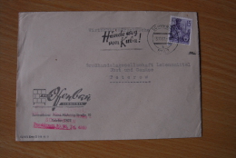 Schwerin 3.10.62 PGH Ofenbau "Hände Weg Von Kuba!" Wirtschaftsdrucksache Nach Teterow - Storia Postale