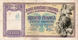 100 Franga,P#8,1940,as Scan - Albanië
