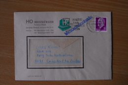 Zwickau 3.9.65 HO Industriewaren "Haltet Das Wasser Rein" Nach 9505 Cainsdorf - Storia Postale