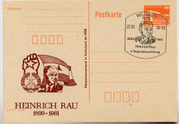 DDR P86II-19a-89 C52  Privater Zudruck HEINRICH RAU Wildau Sost. Ausstellung1989 - Cartes Postales Privées - Oblitérées