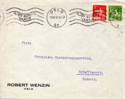 NORVEGE LETTRE POUR LA SUISSE 1930 - Cartas & Documentos