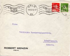 NORVEGE LETTRE POUR LA SUISSE 1930 - Briefe U. Dokumente