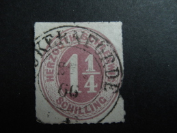 Schleweg  1865 Michel 14 (imperfect Rechts!) - Schleswig-Holstein