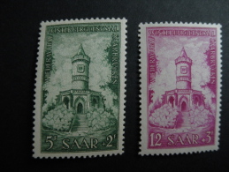 Saar 1956 Michel 373 374 - Neufs