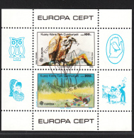 CYPRUS-TURKEY USED MICHEL BL 5 EUROPA - Used Stamps
