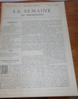 La Semaine Des Constructeurs. N°46. 11 Mai 1889 . Maison à Loyer, Rue Vernet à Paris. Anghor-Vat. - Magazines - Before 1900