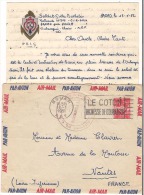 Lettre FM Baoro Par Bouar 1951 Destination Nantes + Correspondance - Cartas & Documentos
