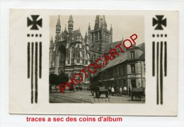 DADIZELE-Eglise-Commerce-Carte Photo Allemande-Guerre 14-18-1WK-BELGIQUE-BELGIEN-Flandern- - Moorslede