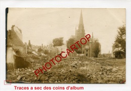 DADIZELE-Eglise-Destructions-Carte Photo Allemande-Guerre 14-18-1WK-BELGIQUE-BELGIEN-Flandern- - Moorslede