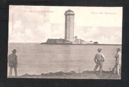 EARLY  CARTOLINA LIVORNO TOSCANA TORRE DEL MARZOCCO LIGHTHOUSE LEUCHTTURM PHARE NON Viaggiata ITALIE ITALIEN ITALY - Livorno