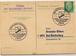 WAPPEN WENDLINGEN 1966 Auf DDR P77A Antwort-Postkarte ZUDRUCK BÖTTNER #3 - Omslagen