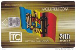 Moldova, MOL-M-08, Second Issue (09/95),  Building, 2 Scans. - Moldavia