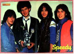 Kleines Musik-Poster  -  Gruppe Speedy  -  Rückseite :  Delphine  -  Von Pop Rocky Ca. 1982 - Plakate & Poster
