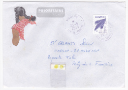 Polynésie Française / Tahiti - 1 Enveloppe Timbrée En 2013 (enveloppe Boullaire Jacques) - Lettres & Documents