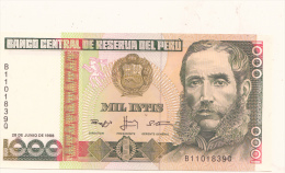 Billets - B995 -  Pérou    - Billett Mil Intis ( Type, Nature, Valeur, état... Voir 2 Scans) - Peru