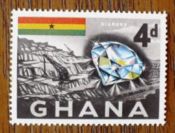 GHANA MINERAUX, Mineral, Bijoux, Yvert N° 47 ** MNH, Neuf Sans Charniere - Minéraux