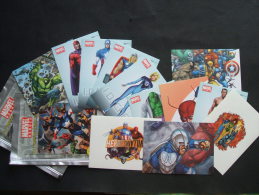 12 STICKERS MARVEL HEROES Héros Ultimate Collection - Aufkleber