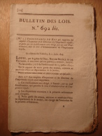 BULLETIN DES LOIS De 1824 - IMPRIMERIE ROYALE - IMPRIMERIES - 31 Aout 1824 - Gesetze & Erlasse