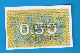 LITUANIA -  0,50 Talonas 1991 SC  P-31 - Lithuania