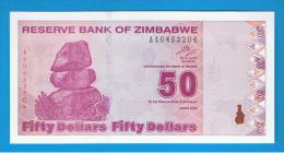 ZIMBABWE -  50 Dolar 2009 SC  P-96 - Simbabwe