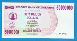 ZIMBABWE -  50.000.000 Dolar 2008 SC  P-57 - Simbabwe