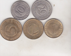 Slovenia - 5 Coins Set - Slovénie