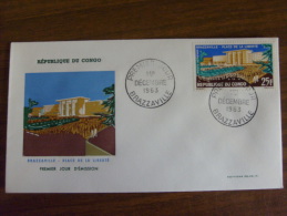 Congo FDC 1963 Brazzaville _ Place De La Liberté - FDC