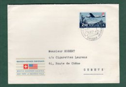 SUISSE     Oblitéré     Y. Et T.   N° PA 41  Sur Lettre De 1947 - Usados