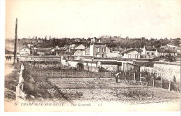 Champagne-sur-Seine (Moret-sur-Loing-Fontainebleau-Seine-Maritime)-1919-Vue Générale-Chemin De Fer-Garage Sur La Droite - Champagne Sur Seine