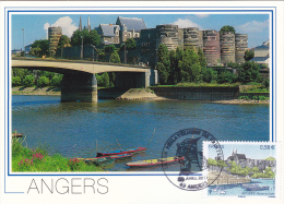 Carte Maximum FRANCE N° Yvert 4543 (Château D'ANGERS) Obl Sp Ill 1er Jour Salon (Ed Greff) - 2010-2019