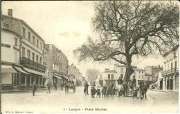 CPA  LANGON, Place Maubec  8808 - Langon