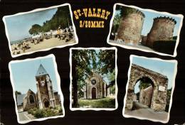 CPSM   SAINT VALERY SUR SOMME     Le Village  En Multivues - Saint Valery Sur Somme