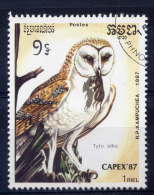 Hiboux Et Chouettes---Tyto Alba-------La Lechuza----lot De 2 Timbres - Eulenvögel