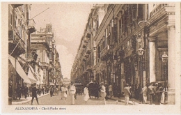 AFRICA - EGYPT - ALEXANDRIE - CHERIF- PACHA STREET - 1920s - Alexandria