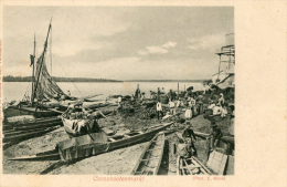 SURINAM SURINAME Cocosnootenmarkt Port Marché Aux Noix De Coco Belle Animation - Suriname