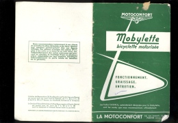 La MOBYLETTE Motoconfort Rue Lesault PANTIN Seine Livret D'entretien 1960  15 Pages - Motos