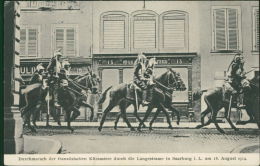 57 SARREBOURG  / Durchmarsch Der Franzosischen Durch Die Langestrasse In Saarburg Am 18 August 1914  / TOP CARTE RARE - Sarrebourg