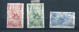 Bulgaria 1902 Mi 62-4 MH  Cv 18 Euro - Unused Stamps