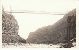 Snake River ID Idaho, Hansen Bridge Near Twin Falls Over Snake River, C1910s Vintage Real Photo Postcard - Twin Falls