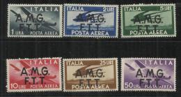 TRIESTE A 1947 AMG-FTT SOPRASTAMPATI ITALY OVERPRINTED AIR MAIL POSTA AEREA DEMOCRATICA SERIE COMPLETA MNH BEN  CENTRATA - Luchtpost
