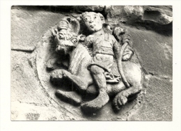 Cp, Sculptures, Issoire (63) - Basilique St-Austremoine - Signes Du Zodiaque - Le Taureau - Sculture