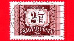 UNGHERIA - MAGYAR - Usato - 1958 - Segnatasse - Numero - Postage Due - 2 - Postage Due