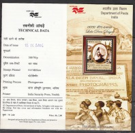 INDIA, 2006, Lala Deen Dayal, (Pioneer Photographer In India),  Elephant, Fort, Char Minar, Folder - Covers & Documents