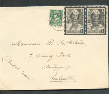 Affranchissement Astrid Obl. Mécanique LIEGE Sur Lettre Vers Calcutta (Indes) - 9311 - Storia Postale