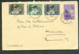 N°448/451 Astrid Et Enfant Obl. Sc UCCLE Sur Lettre Du 13-V-1937 Vers Hannovre (Allemagne) - 9312 - Brieven En Documenten